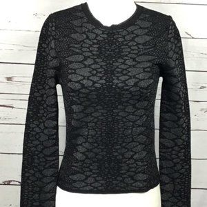 NWT Zara Knit Snake Print Top